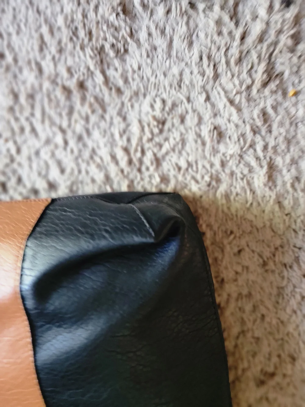 MCM  Parfum Black /Tan Leather Tote Bag - Minimalist Everyday Carry